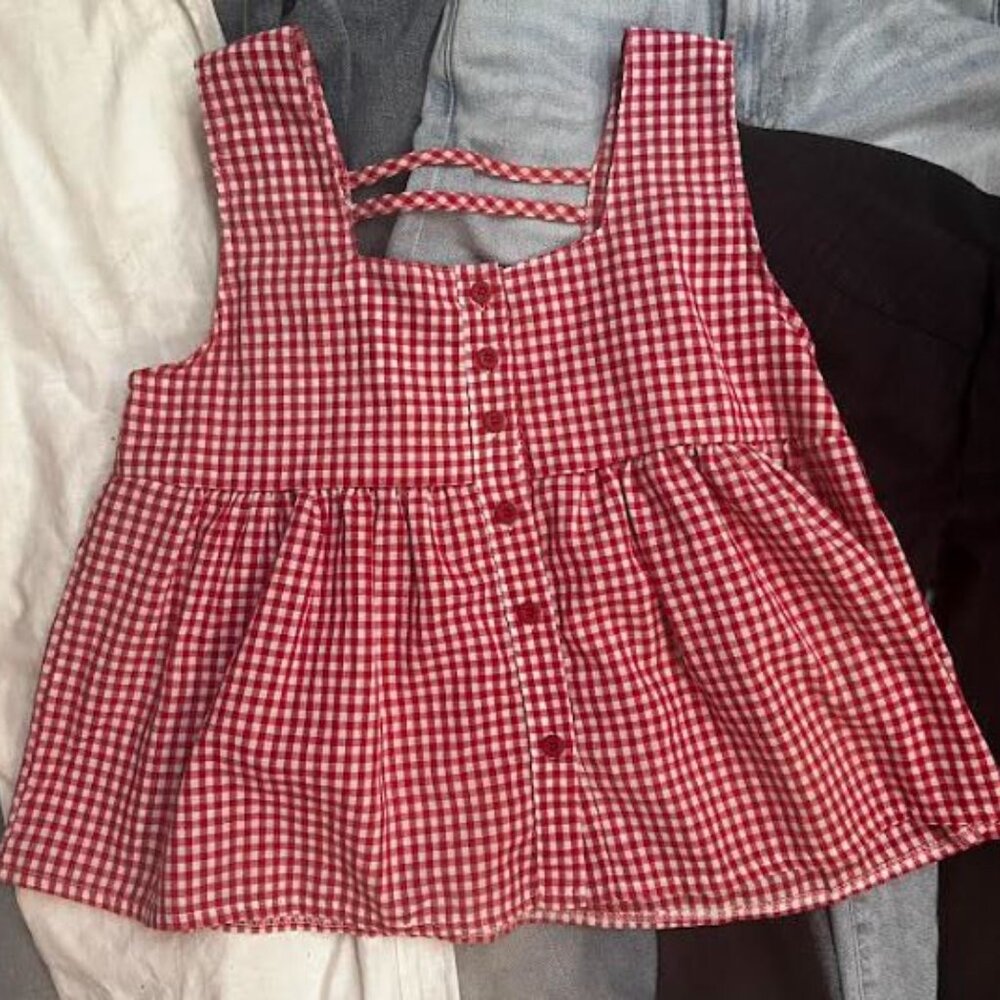 Plaid blouse